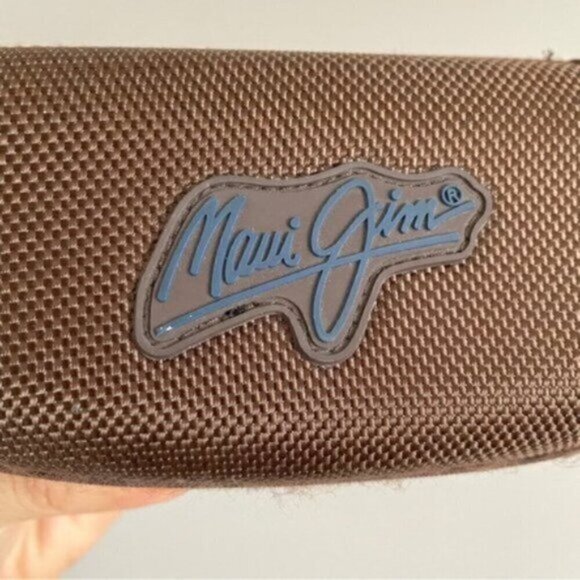 Maui Jim Brown Zip Around Sunglasses Eyeglasses Hard Case - Picture 2 of 8